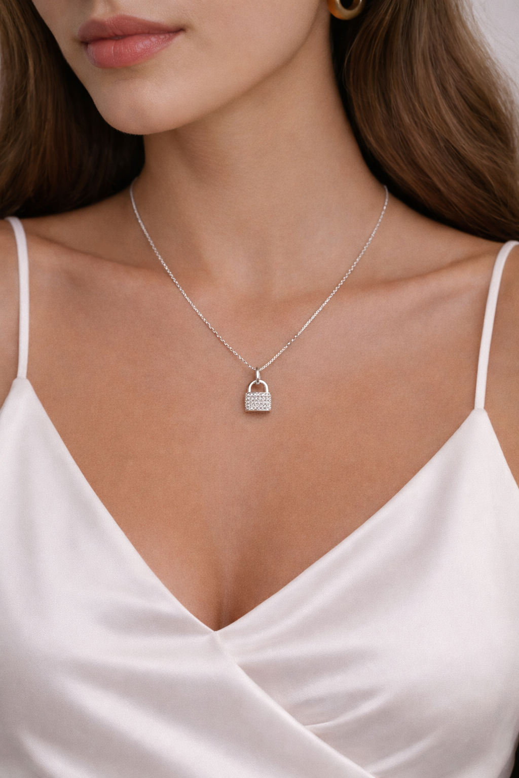 Collana Lucchetto Shine
