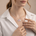 Collana Busta d’Amore con Cuore Rosa