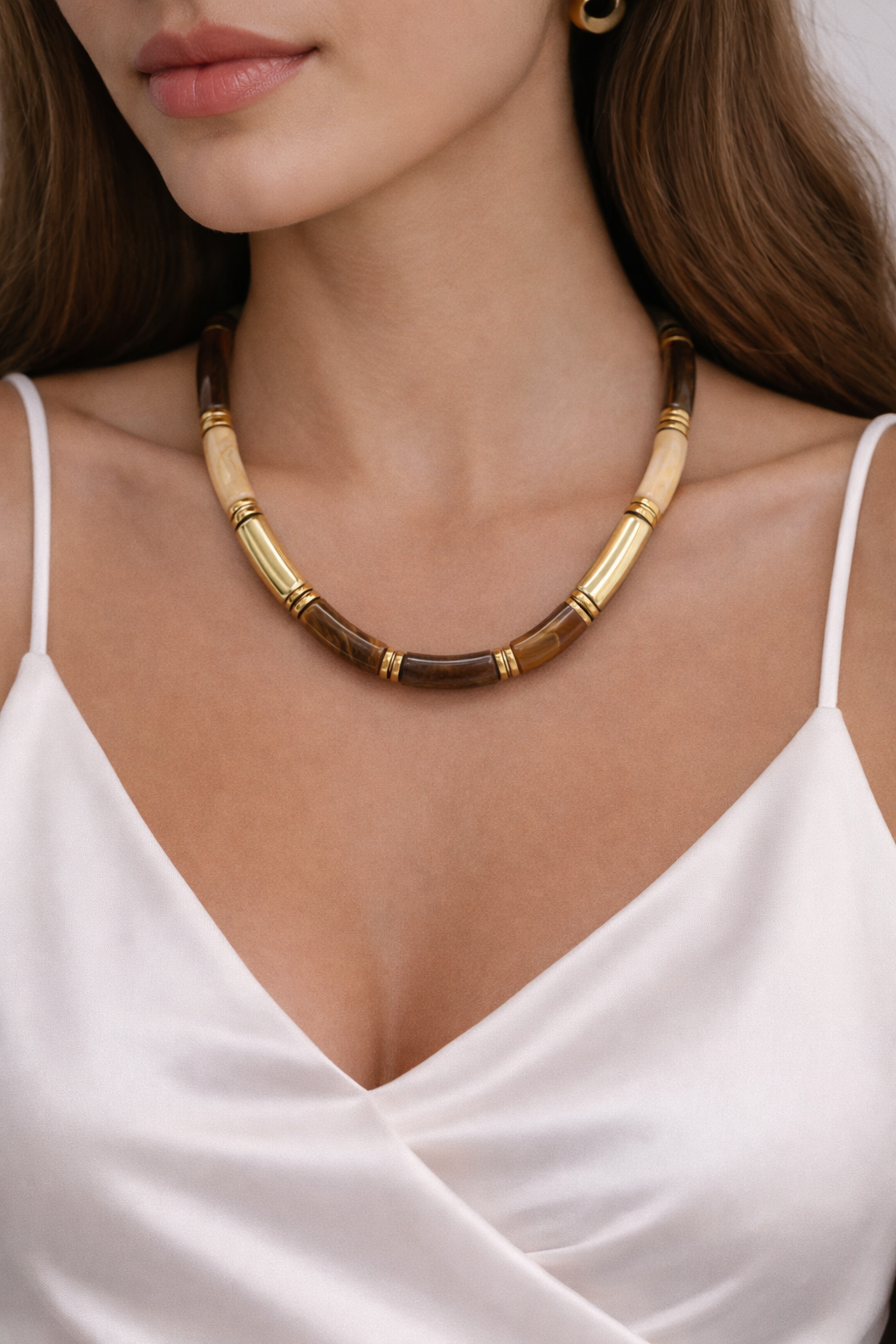 Collana terra&avorio