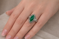 Anello Foglia di smeraldo