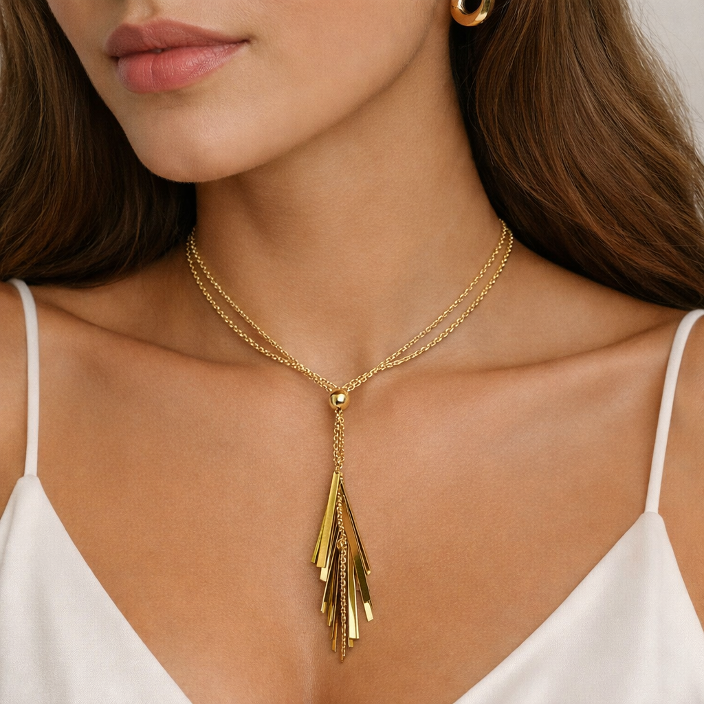Collana Aurora Cascade gold