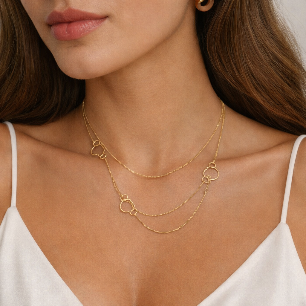 Collana Golden Harmony Double Chain